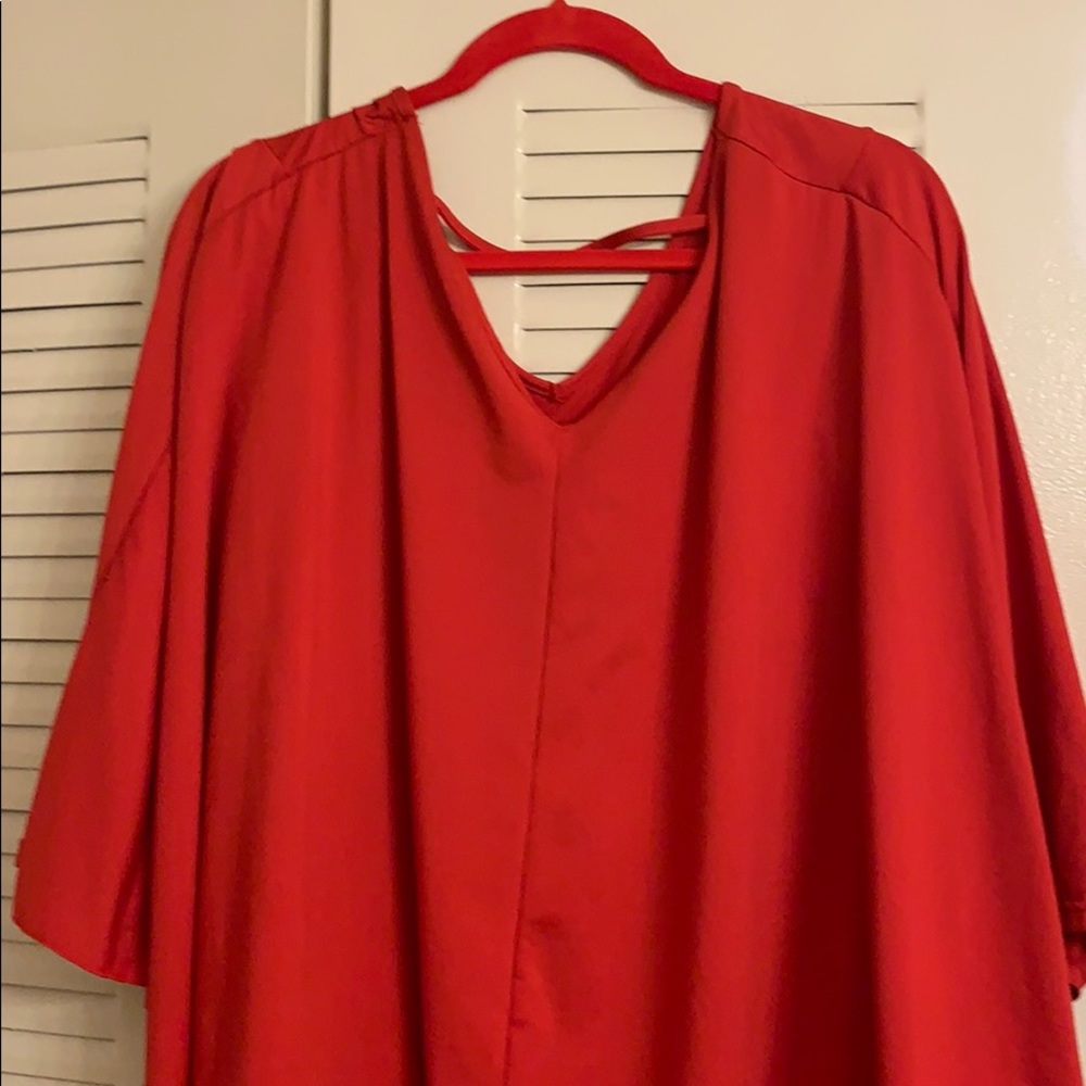 No name red short party dress wear only once